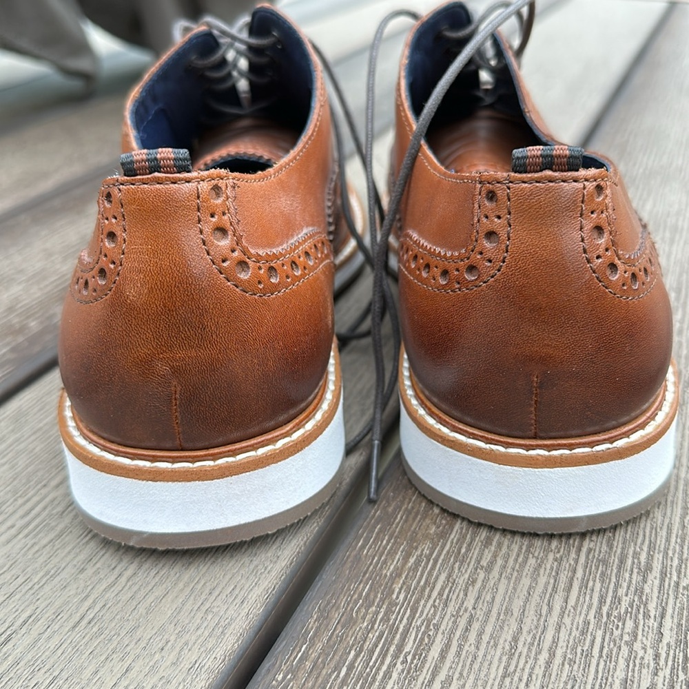 New Never Worn Cole Haan Morris Grand Wingtip Mens 11.5 British Tan - Picture 4 of 7